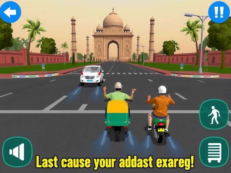 Tuk Tuk Explorer Delhi Game Screenshot